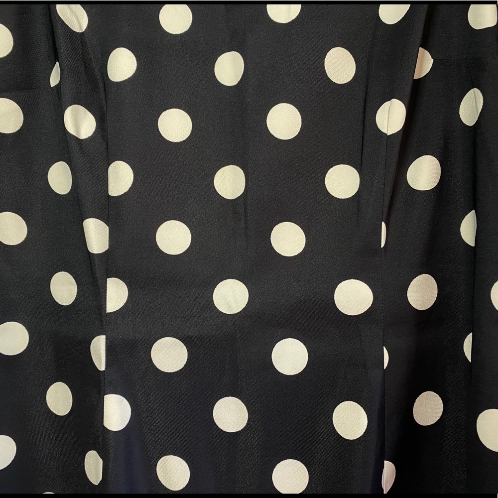 Navy blue & white polka dot dress - Picture 2 of 5